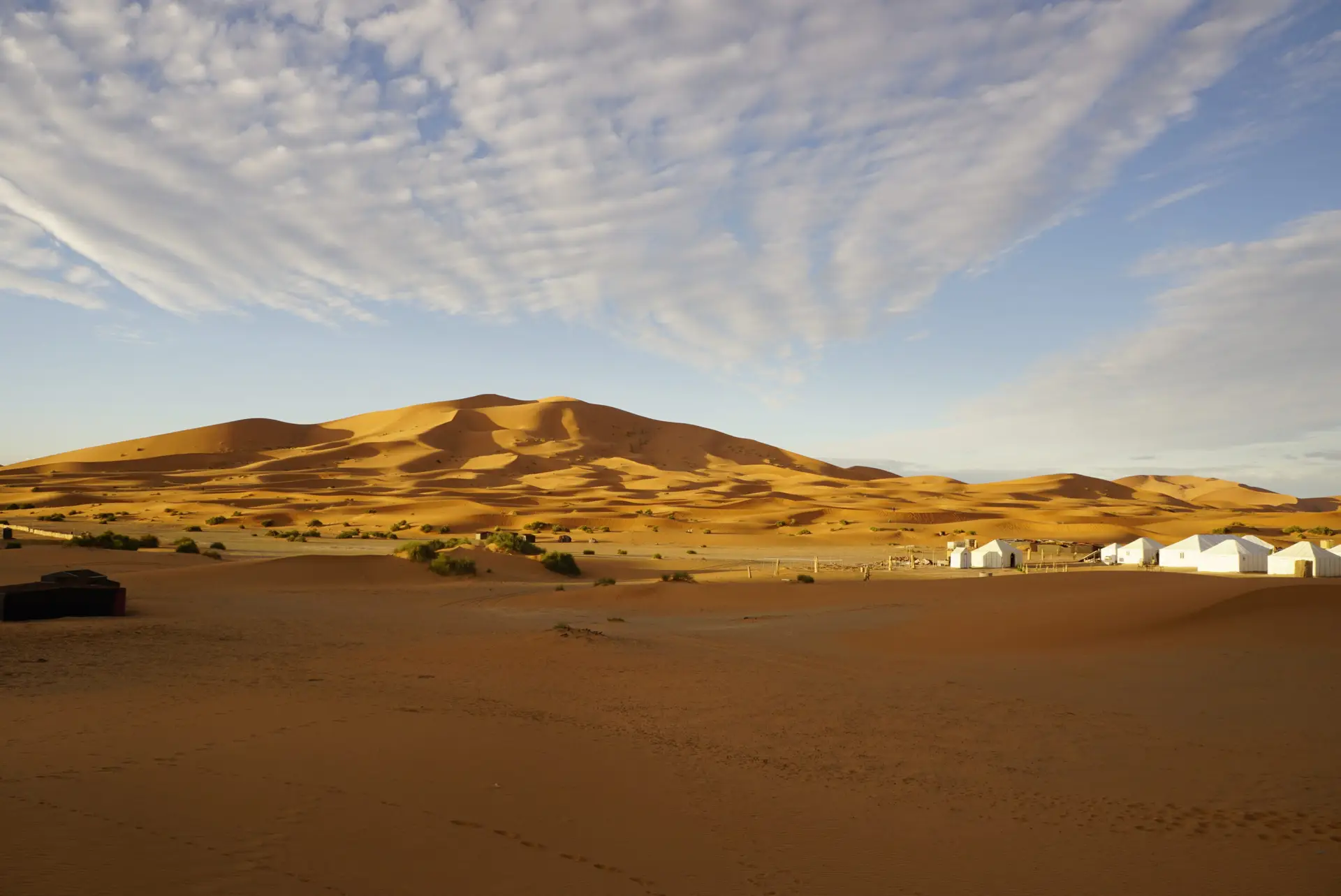 From marrakech to Merzouga desert camp erg chebbi